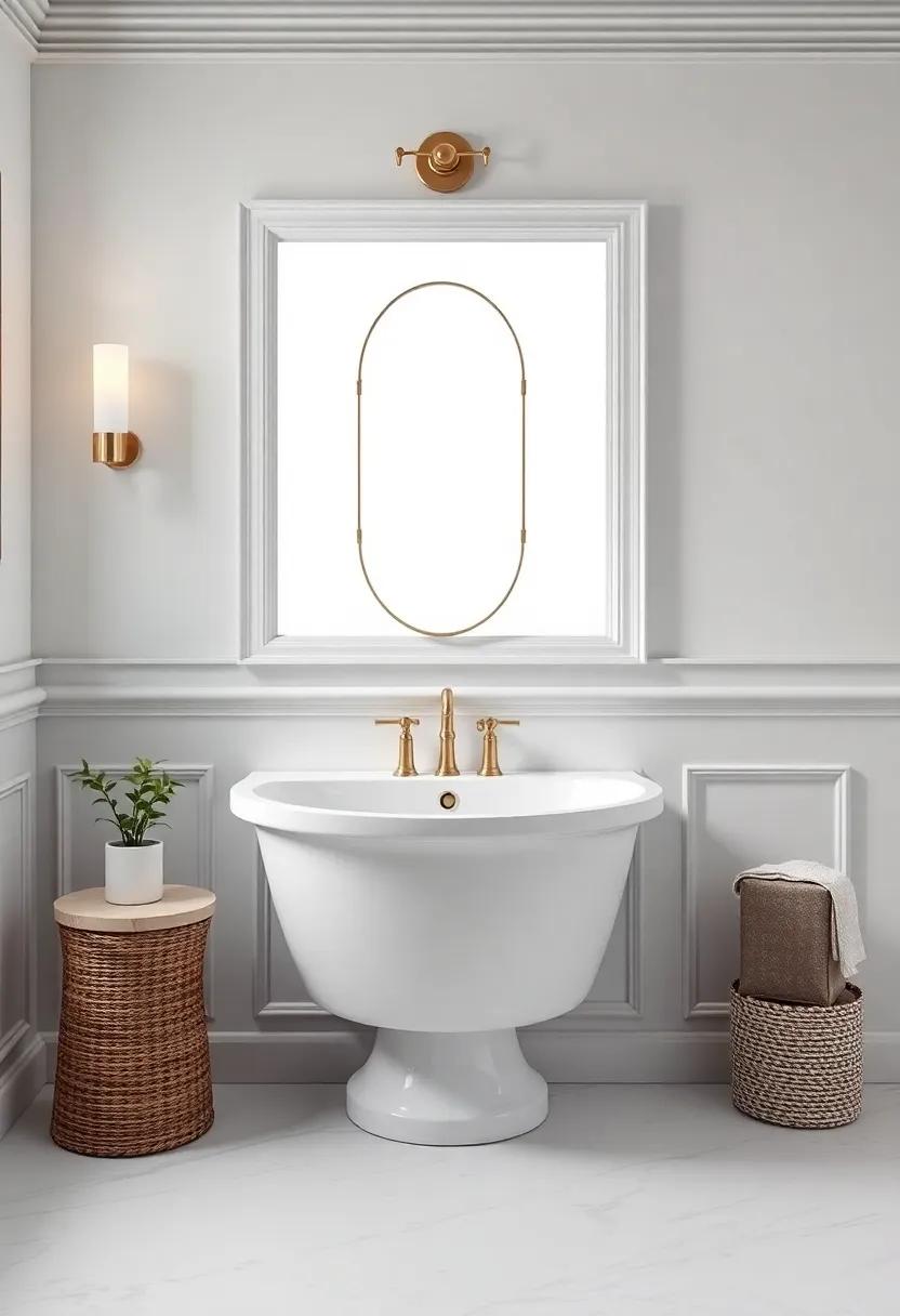 The ‍Grace of⁤ Curved Lines ⁣in Traditional Bathroom Fixtures