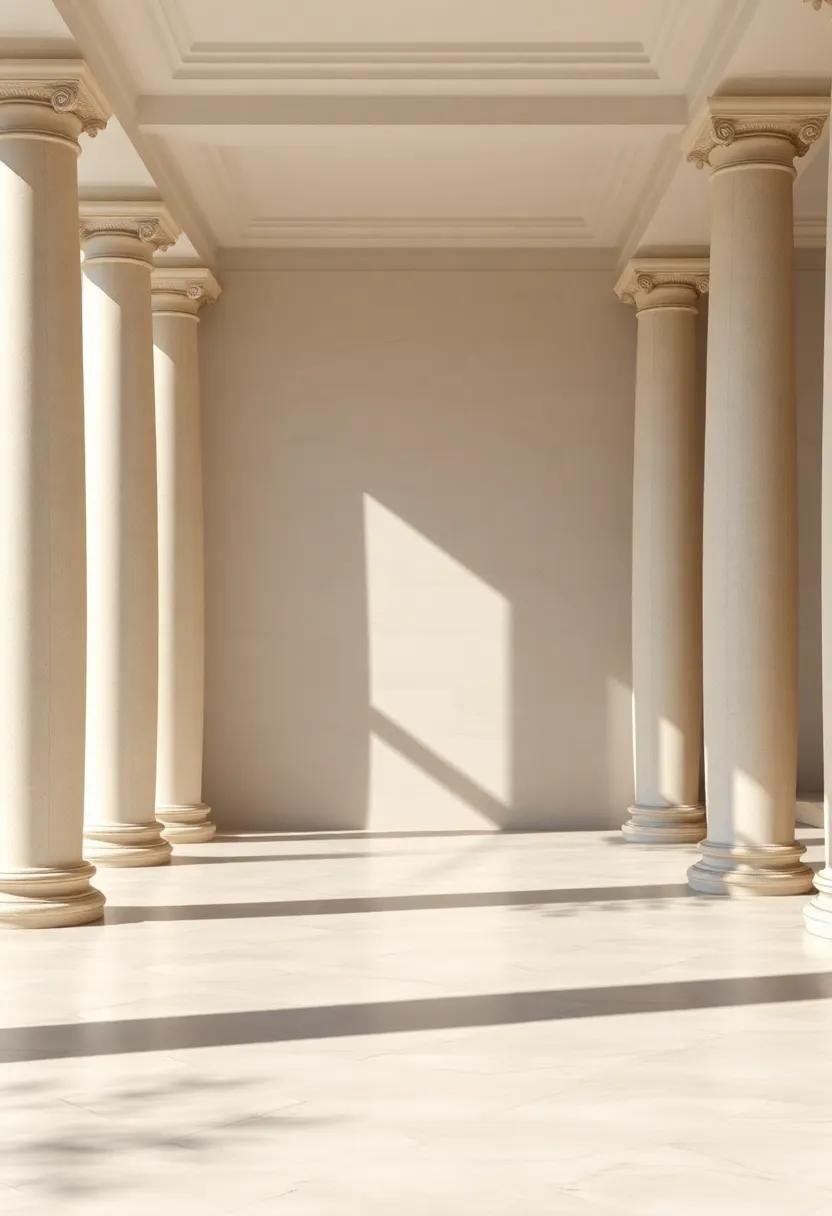 Capturing Light and Shadow: The ⁤Play of Sunlight on ⁣columned Facades