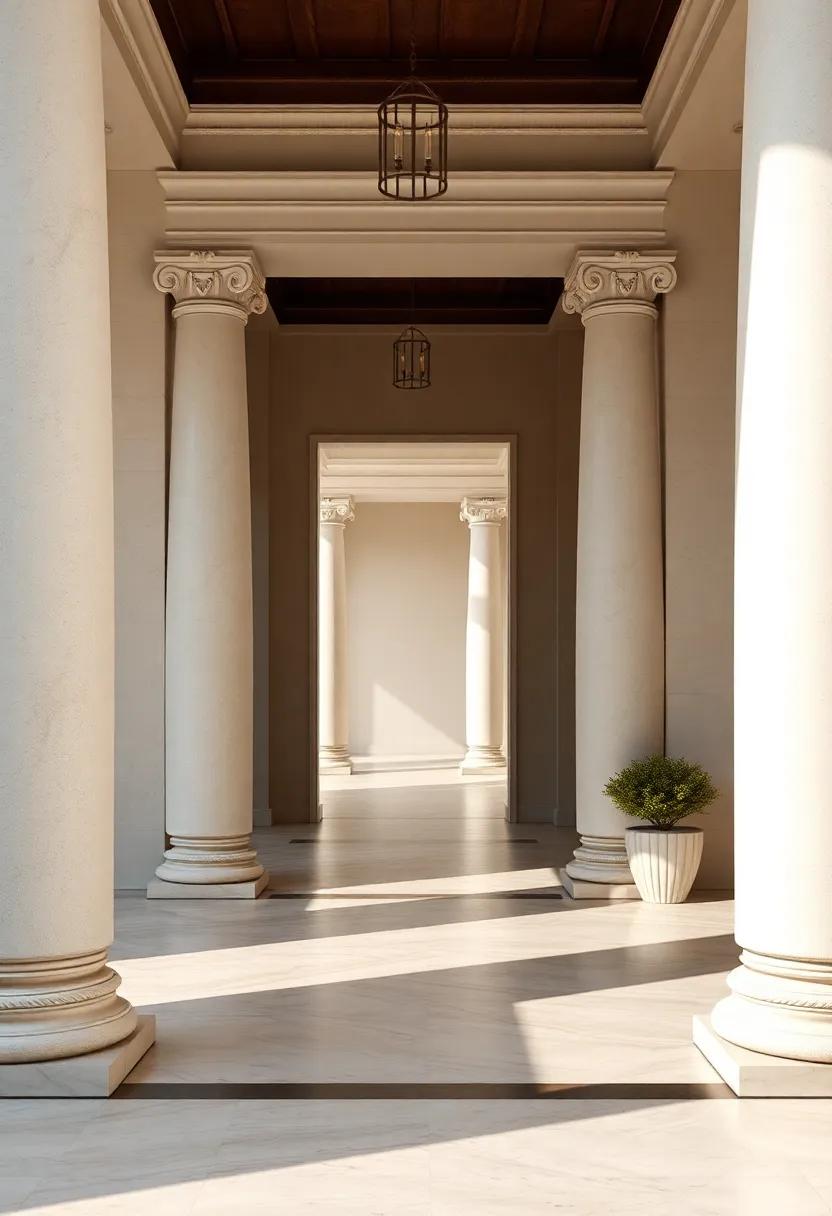 The Journey‍ Begins Here: ⁢Capturing the Emotion of Entering⁣ a Columned Space