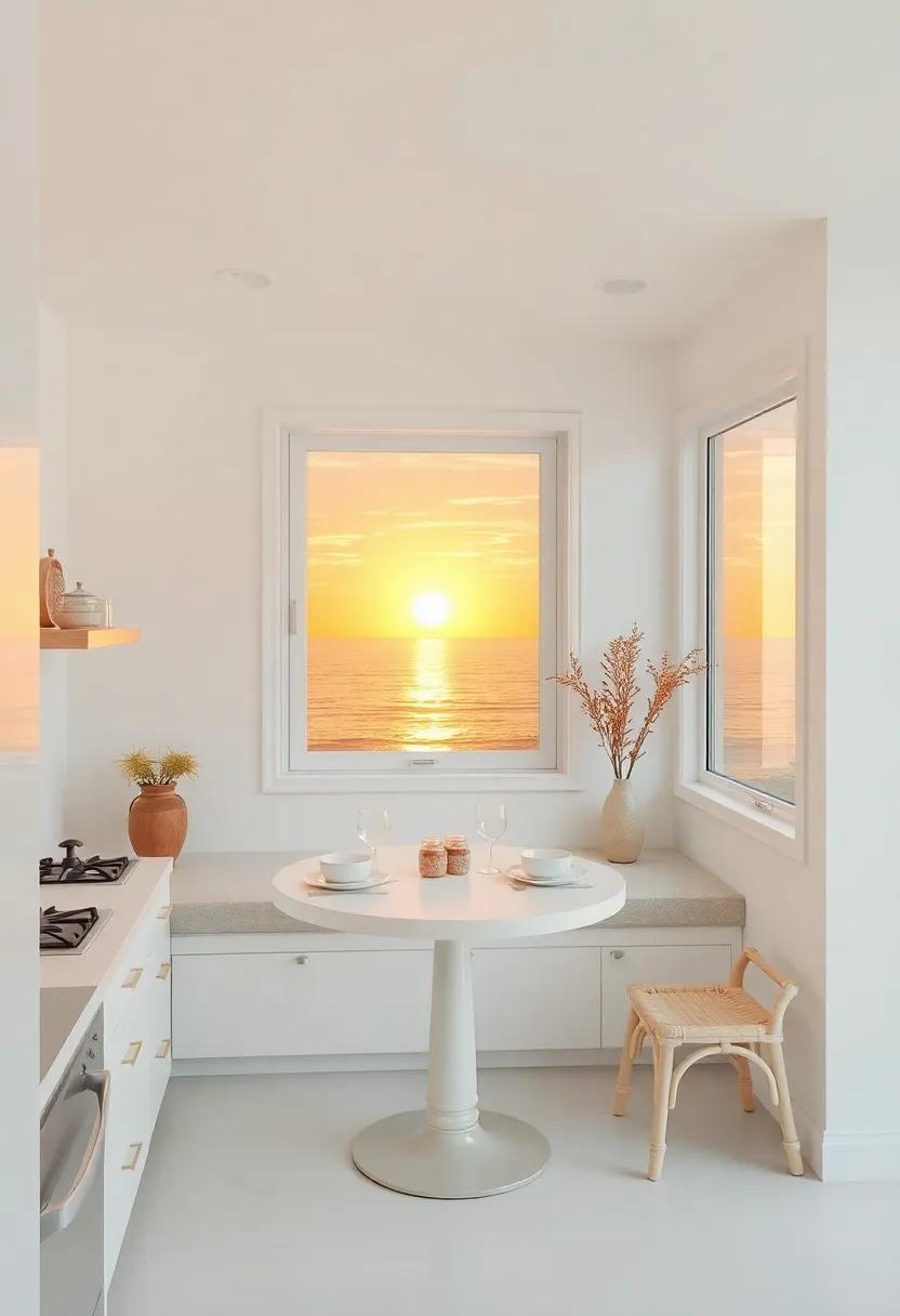 A Breakfast Nook bathed in⁤ the ⁢warmth of ​a Coastal Sunrise