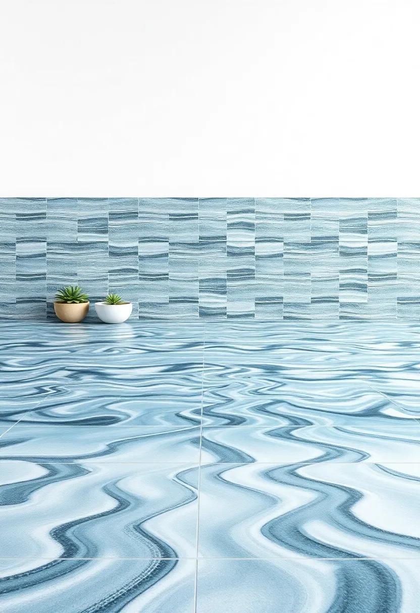 Ceramic Tiles Mimicking the Ripples of the Shoreline