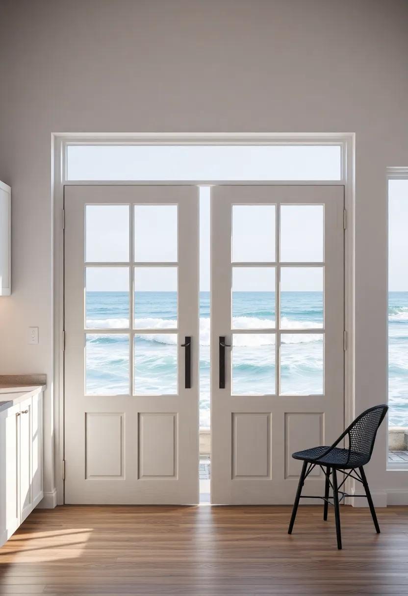 Glass ‌Doors That ​open to the Sound of Crashing Waves