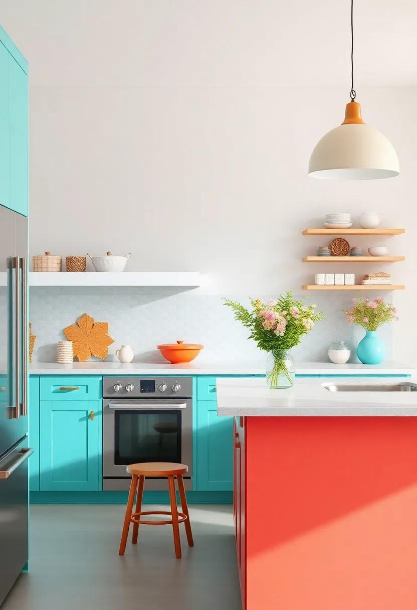 A Palette ‍of Coral ⁣and Aqua for a Vibrant ​Coastal​ Touch