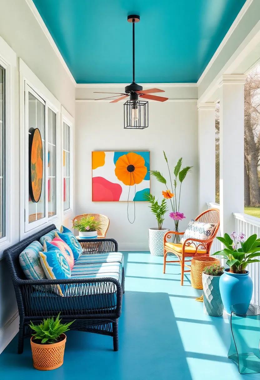 Creating ⁢a Lively Atmosphere ⁢with Colorful artwork and⁢ Accents