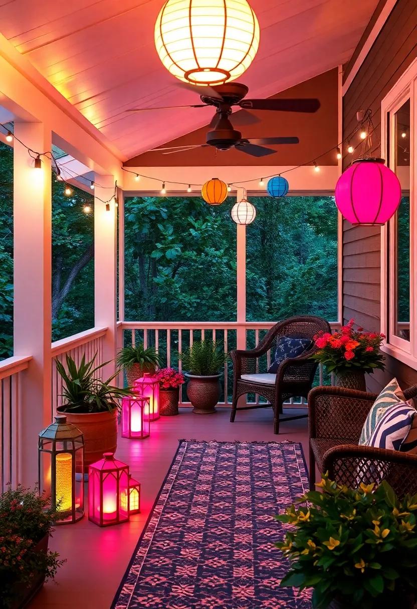 Lighting ‍Magic: Strategically​ Placing Colorful Lanterns and String Lights