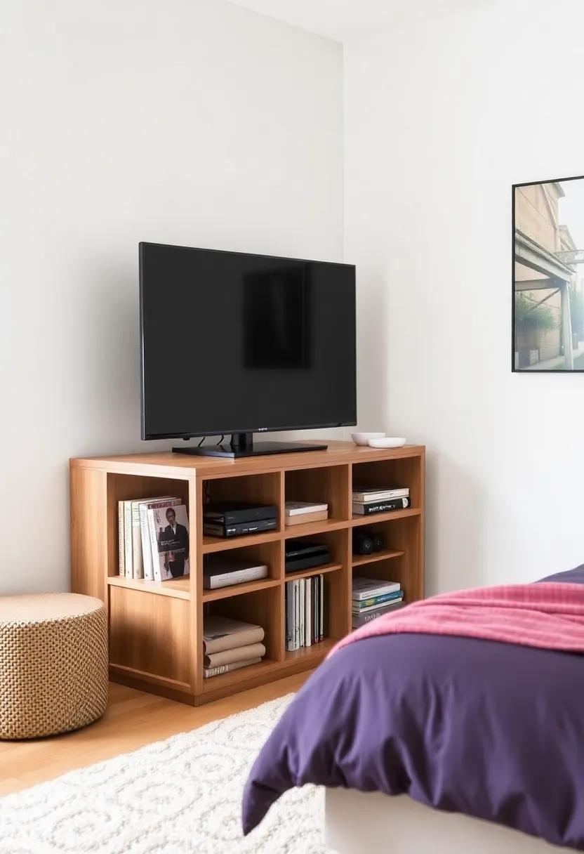 8)⁣ Compact ‌Cube⁤ storage – A stylish cube unit with rotating‌ sections,allowing easy ⁤access to all your media ⁢while maintaining a clean,modern appearance