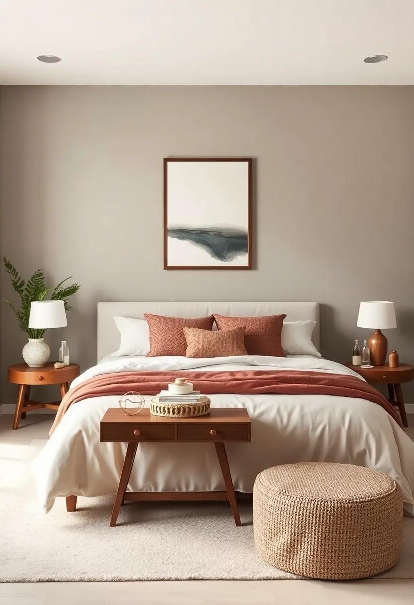 Creating Focal ⁣Points with Earthy ⁤Decor and Art Pieces