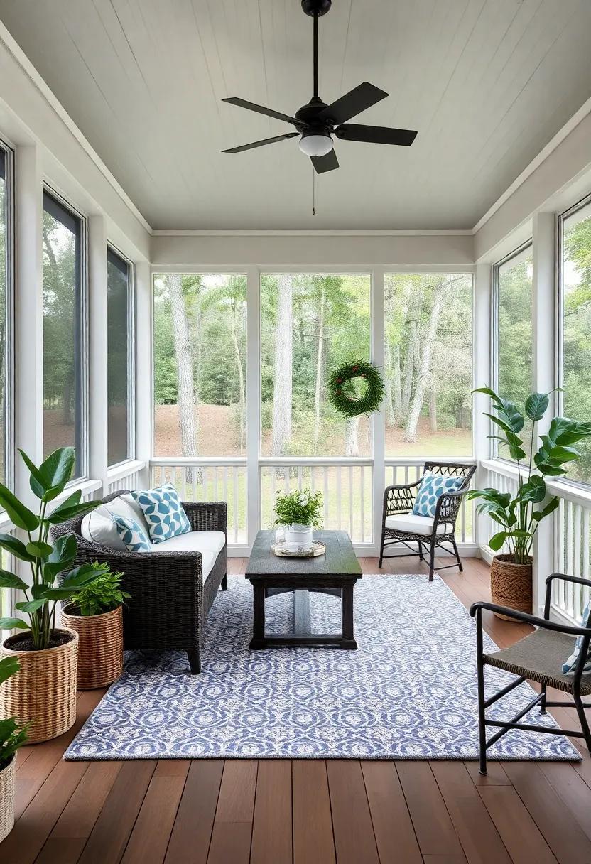 Cottage-Inspired Decor Ideas to infuse Your Screened⁣ Porch with Charm