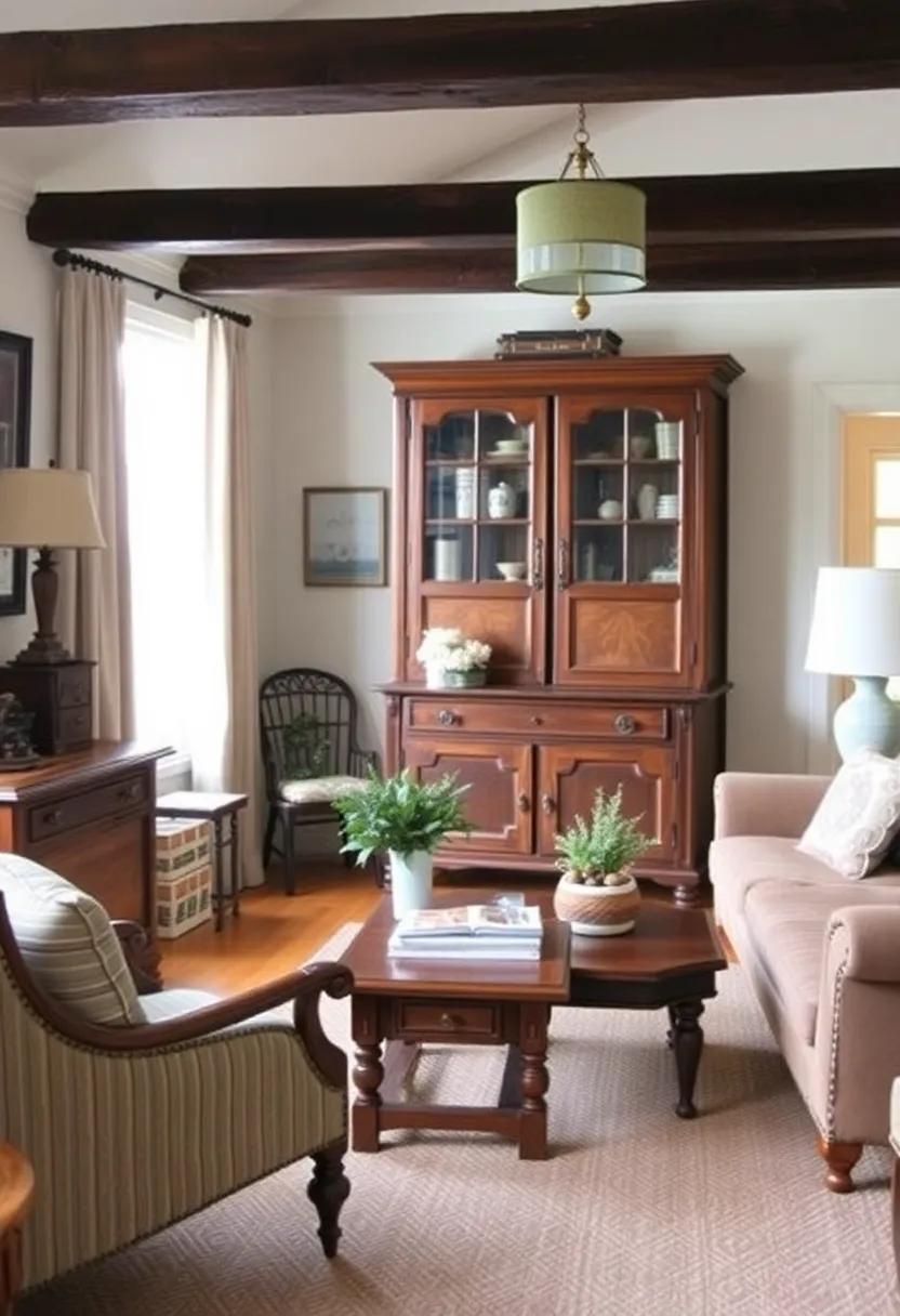 Creating a Cozy Focal​ Point with a Statement Antique Piece