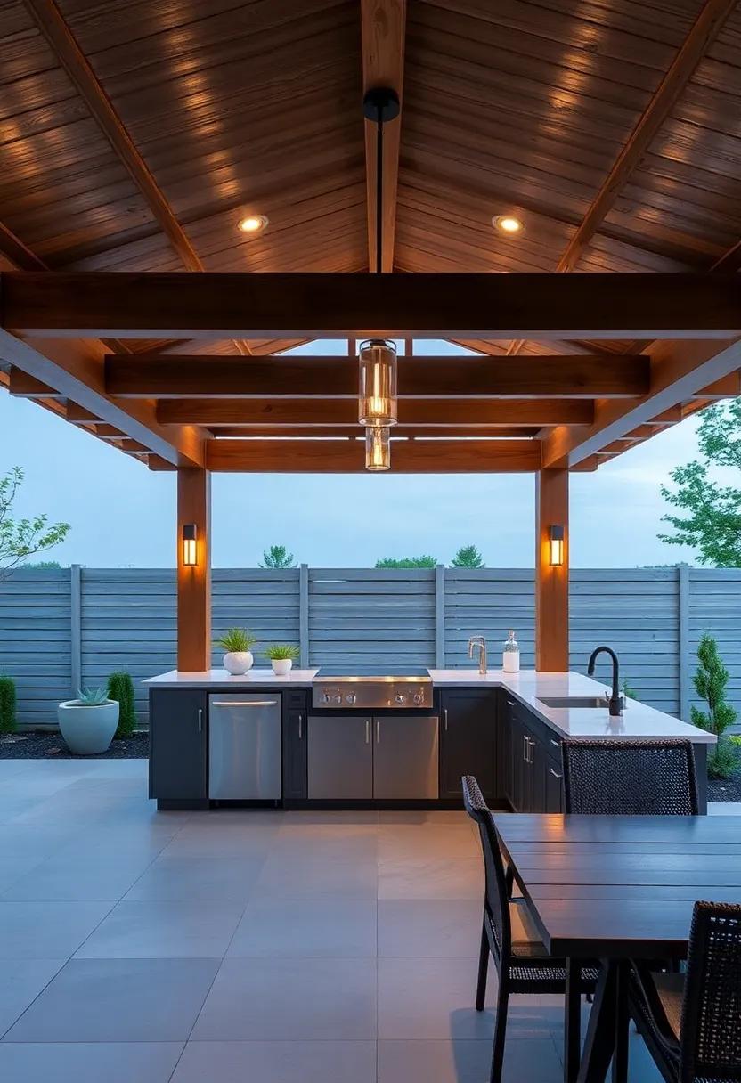 Enhancing Ambiance: Lighting Ideas for Covered Outdoor Kitchens