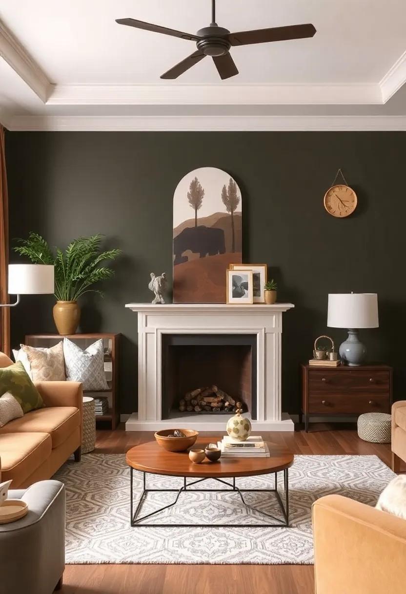 Creating a ‍Focal Point with Earthy Elements
