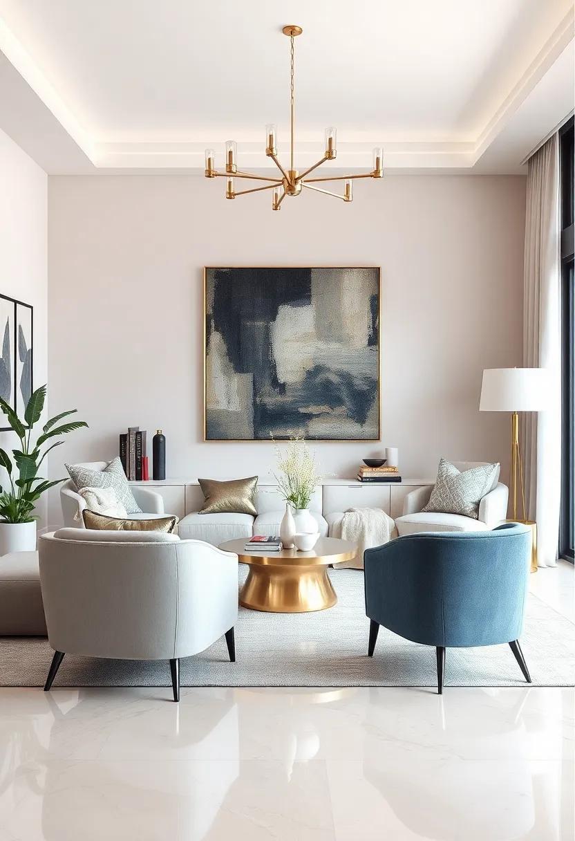 Incorporating Metallic Finishes for a Touch of Modern Glamour