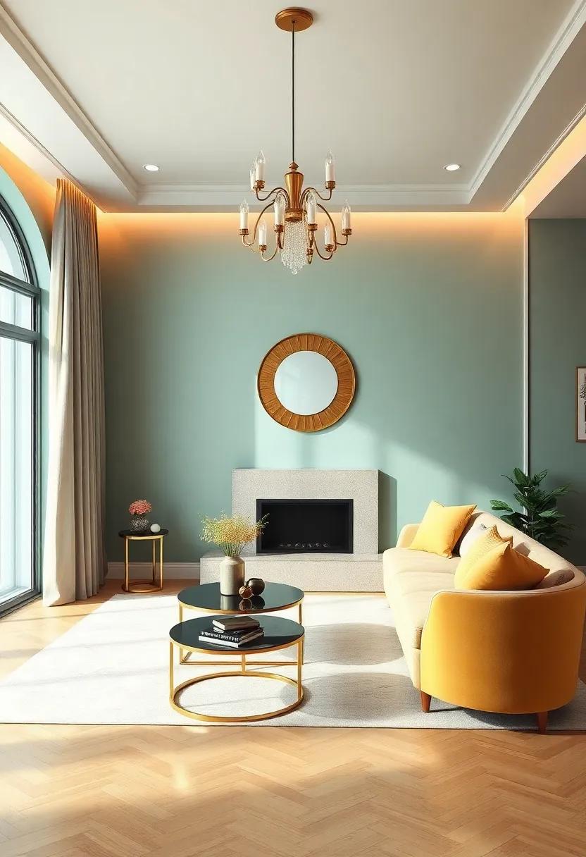 Art Deco Glamour: Adding Bold Colors and Luxurious Finishes for a Dazzling Space