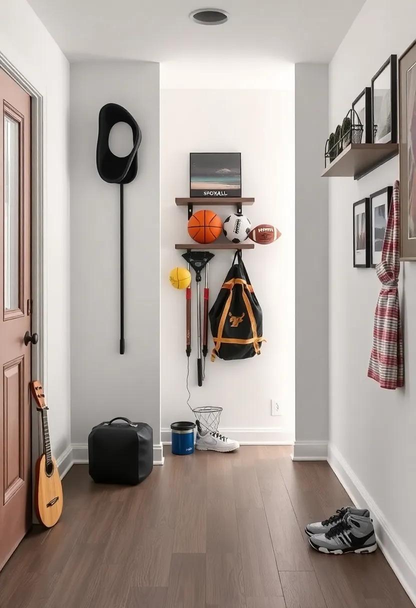 Showcasing Sports Memorabilia: A Unique Spin On Entryway Decor