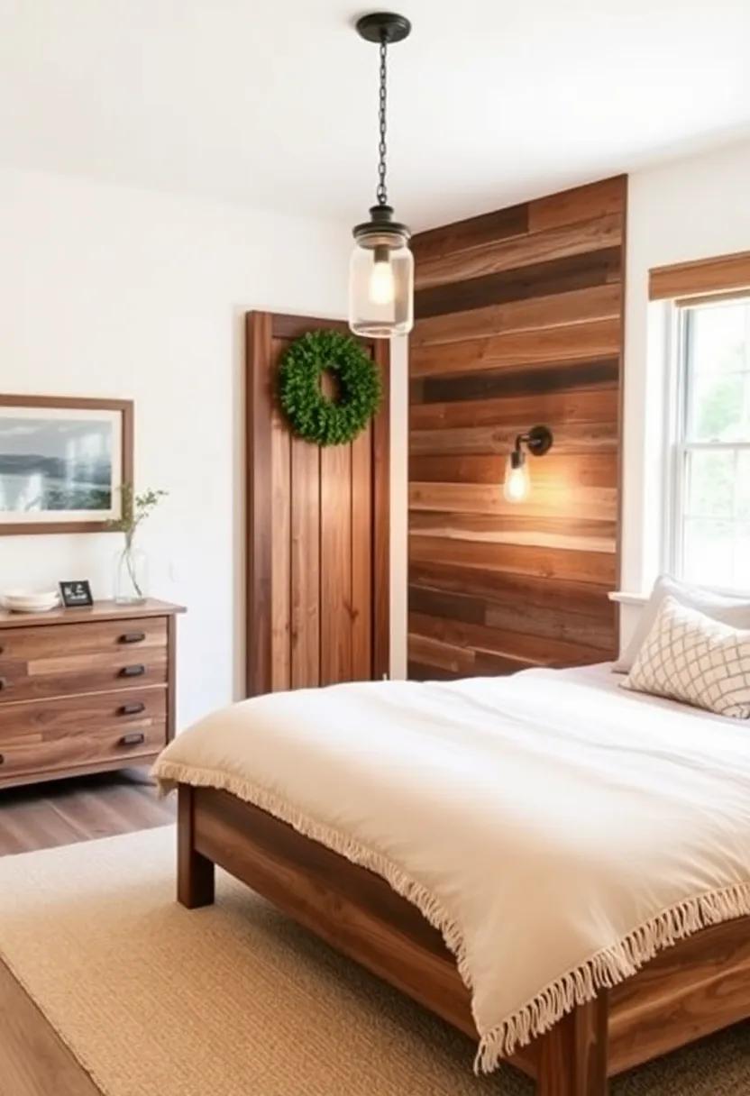 Add a Vintage Flair With Reclaimed Wood⁢ and Mason Jar Lighting