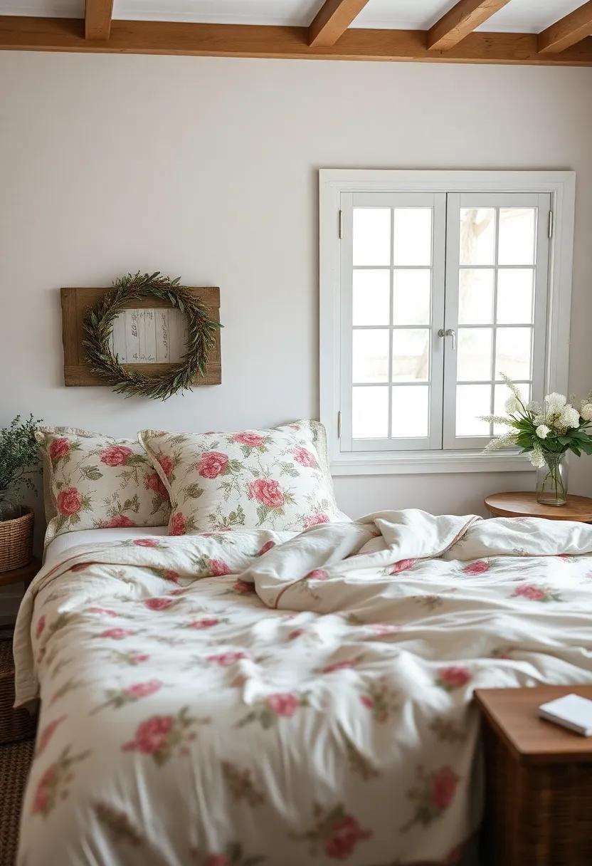 Floral Prints and ⁣Botanical Accents for a Fresh Farmhouse⁣ Feel