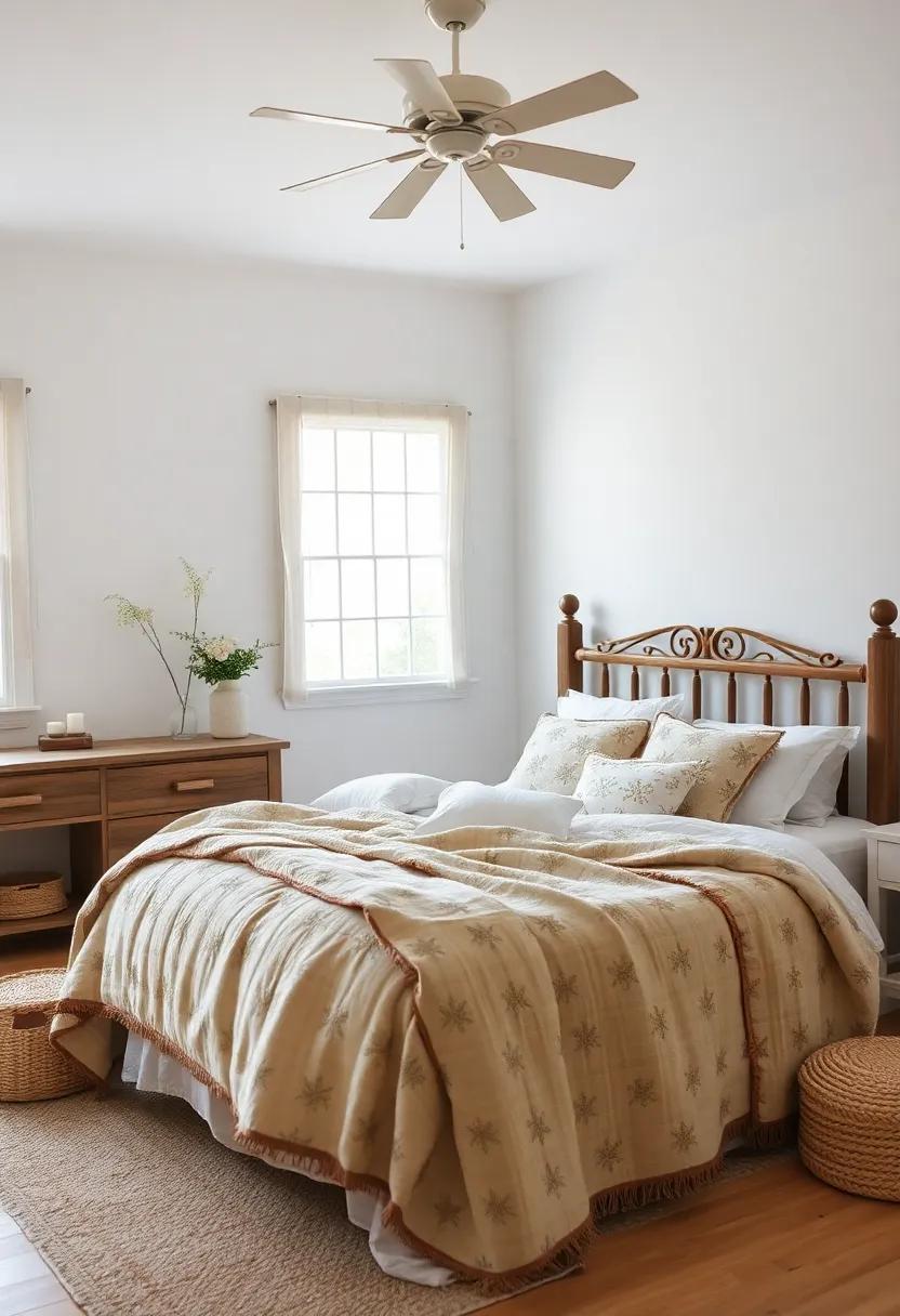 Neutral ⁤Tones and Natural Fabrics for Serene Farmhouse Vibes