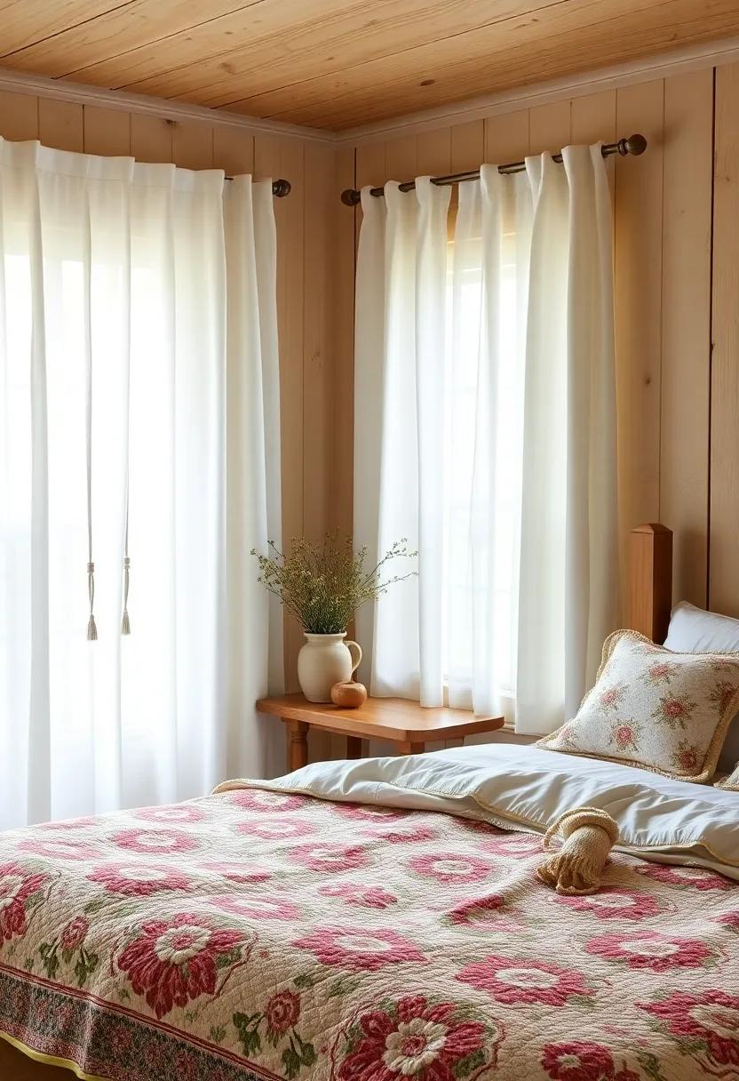 The Simplicity of Cotton Curtains Flowing in Farmhouse‌ Breezes