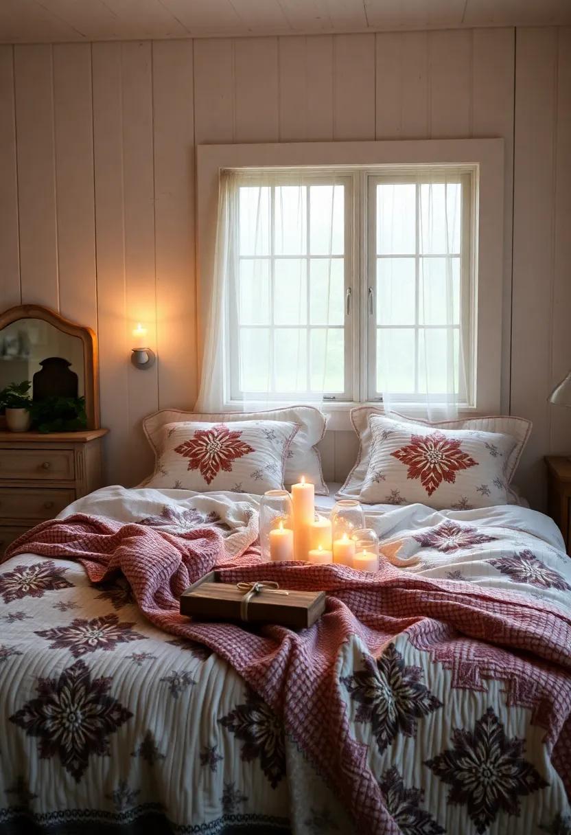 the Tranquility of Soft Lighting and Candlelit farmhouse Spaces