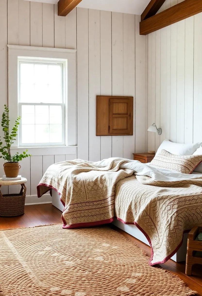 The Warmth of Braided Rugs Underfoot in‌ Cozy Bedrooms