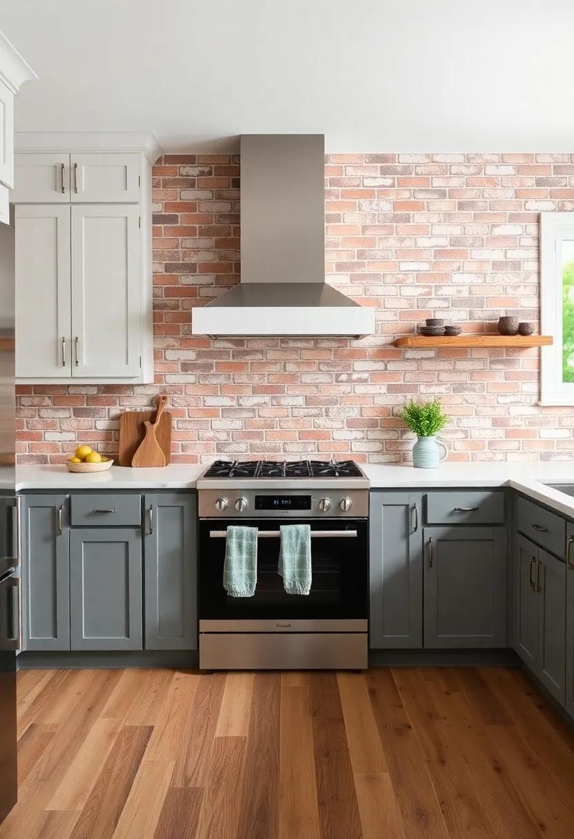 Exploring⁤ the Aesthetic Appeal of ‌Rustic Brick Backsplashes