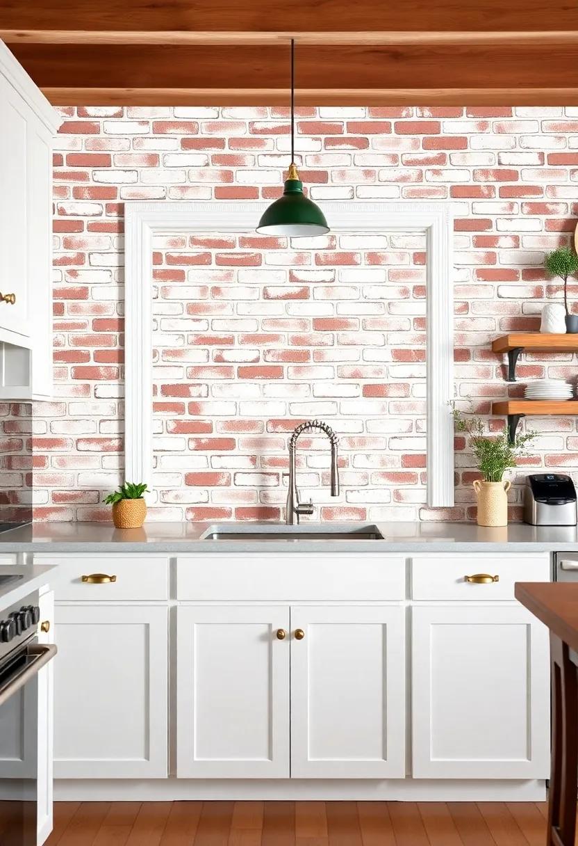 Using‌ Brick to ⁢Create a focal Point in Farmhouse Kitchens