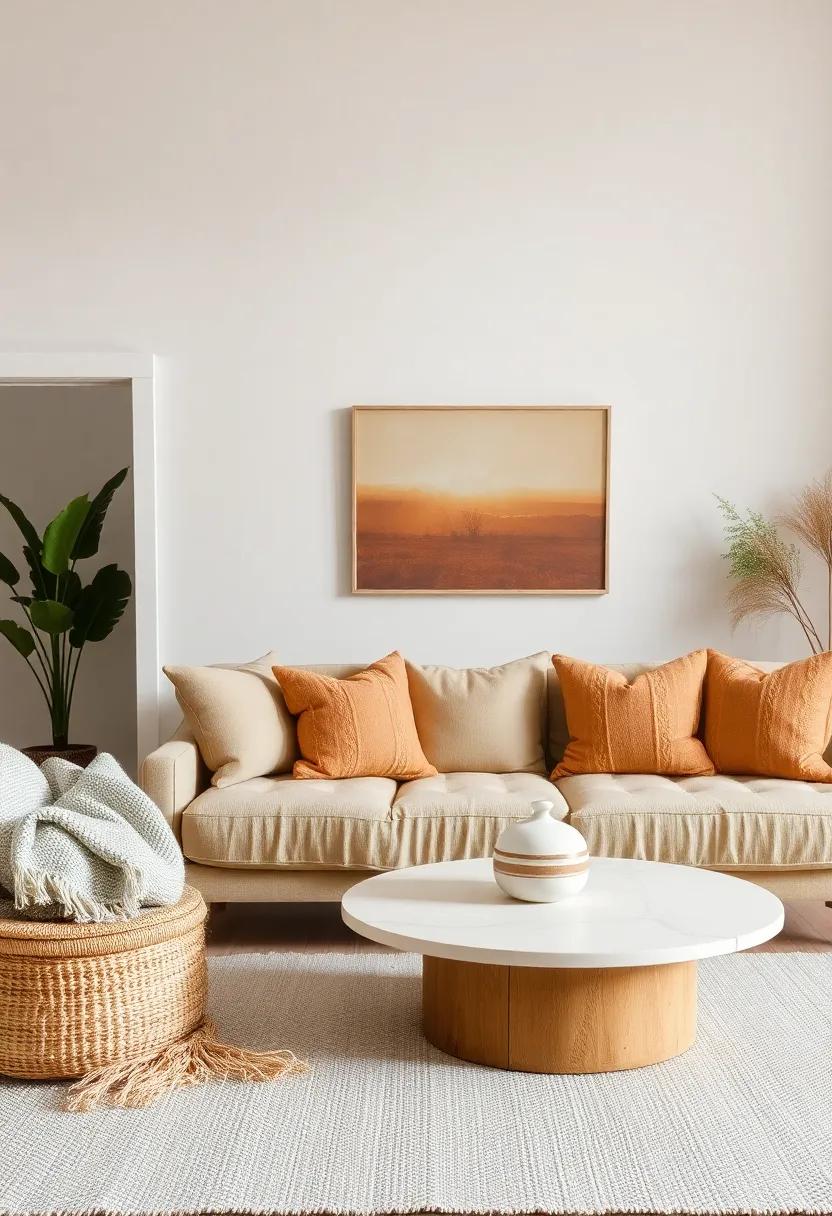 Warmth Through Accessories: The power of Pillows⁣ and Throws