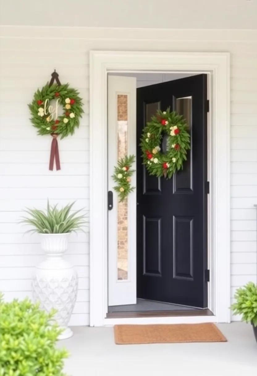 Eye-Catching Door Decor: Transforming entryways with ​Wreaths and Panels
