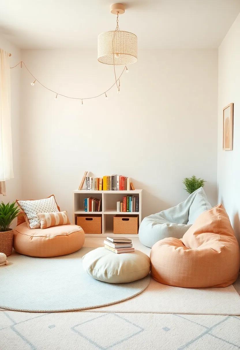 Floor Cushions and Bean Bags for Comfy Storytime Sessions