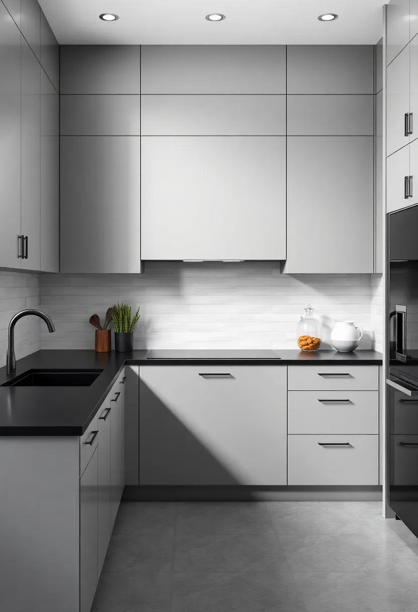 Highlighting Architectural Features with gray​ and‍ Black Combinations