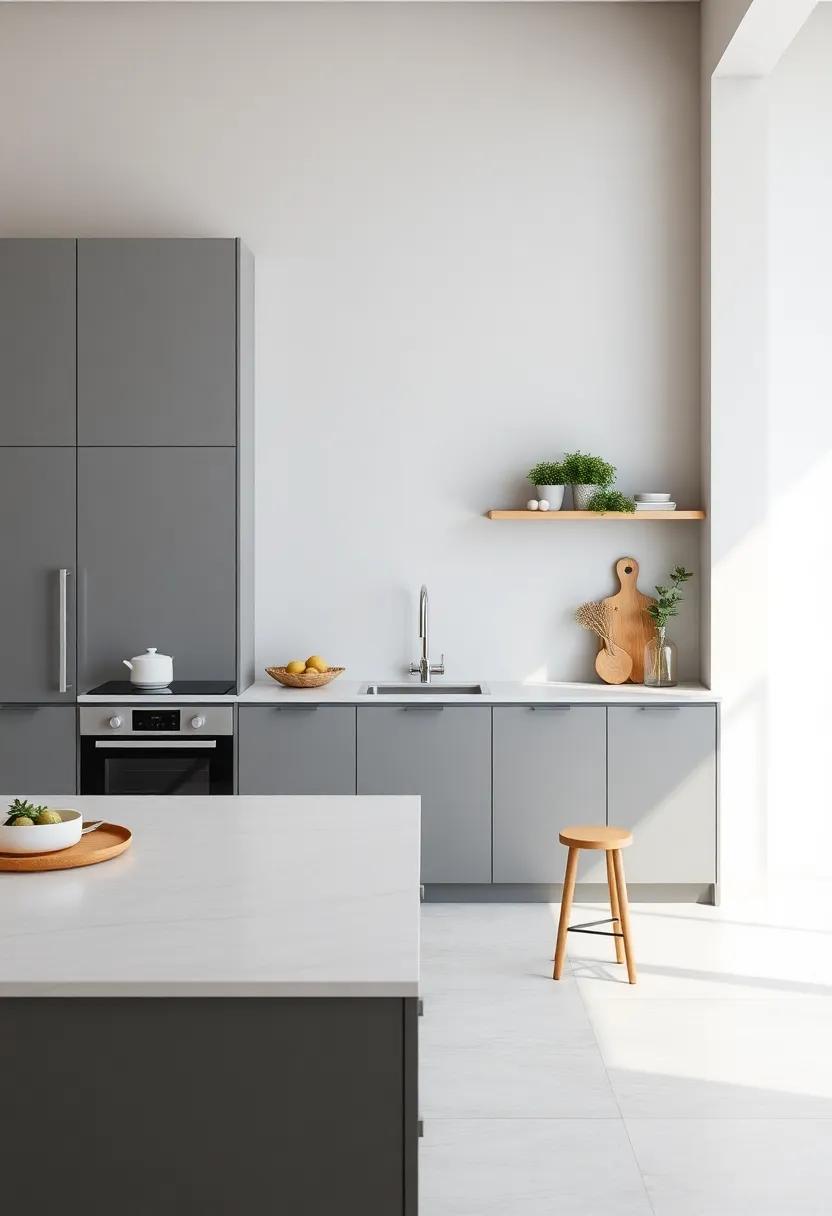 Incorporating Natural Elements with ‌Grey Kitchen Designs