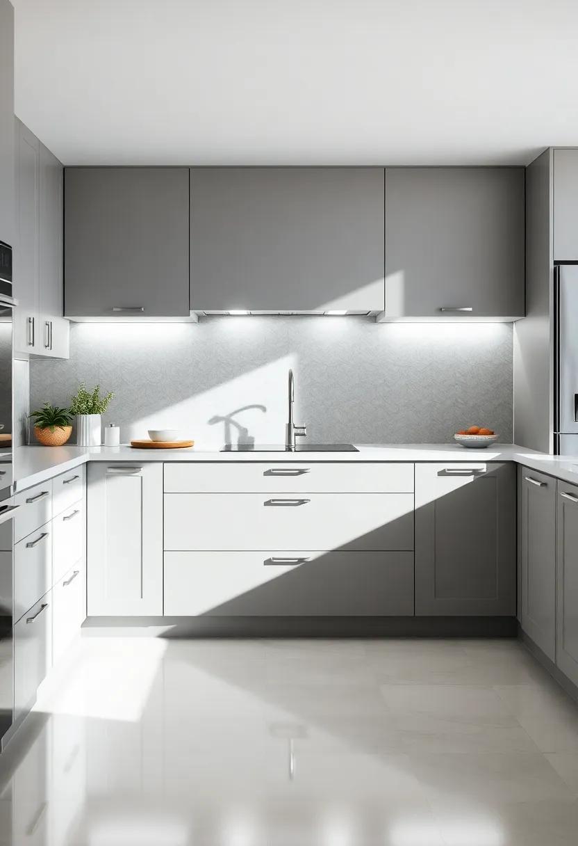 Lighting the ‌Way: Enhancing ⁢Grey Cabinets Through Illumination