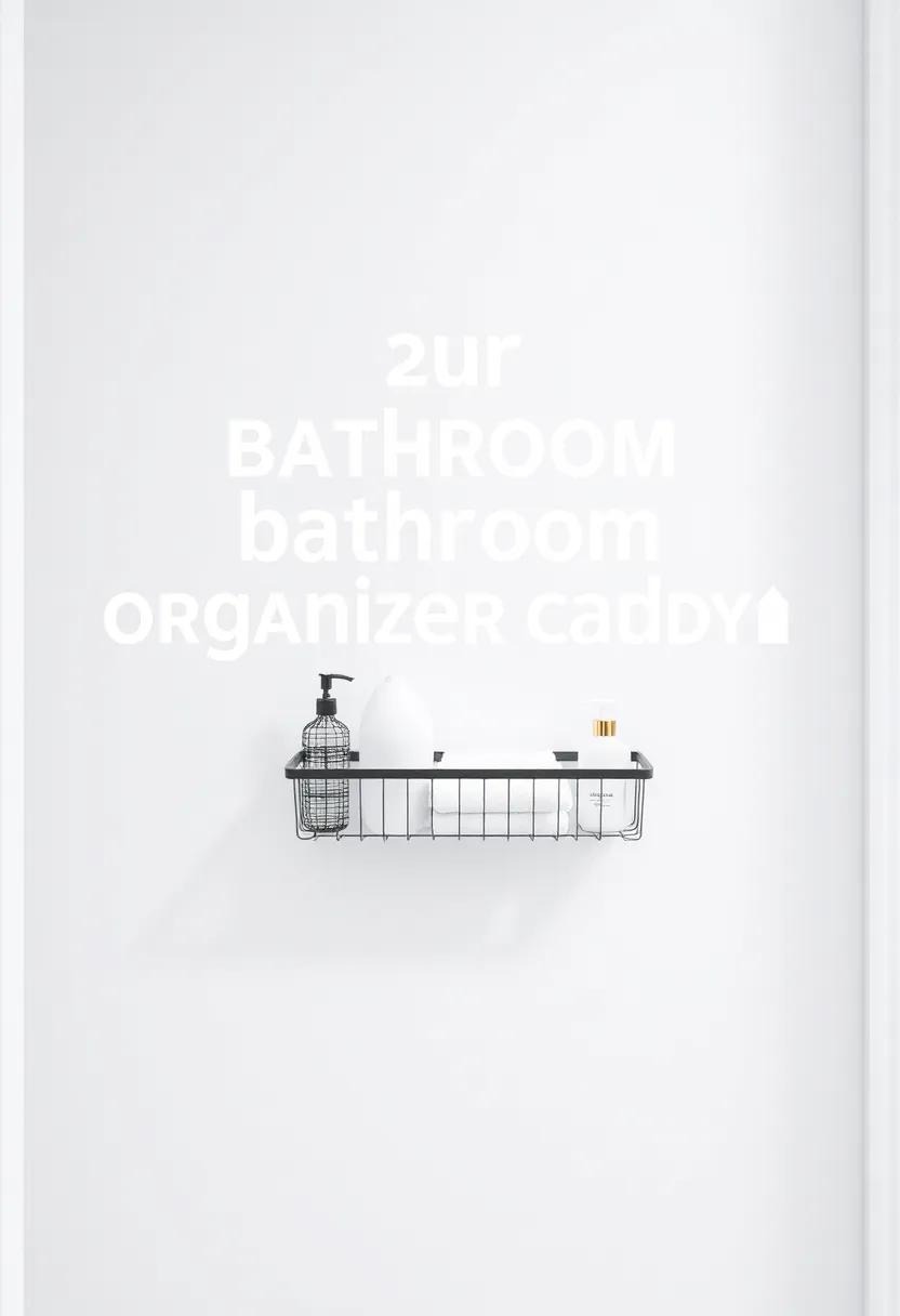 24) Hang⁤ a bathroom organizer caddy on the back of the bathroom door for⁢ additional storage