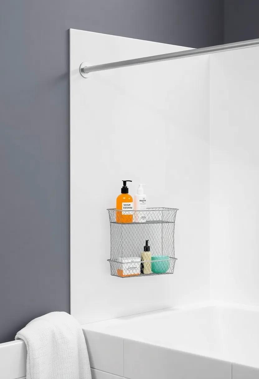 4) Hang a mesh shower caddy ⁣to keep ⁢your favorite products ​handy and dry