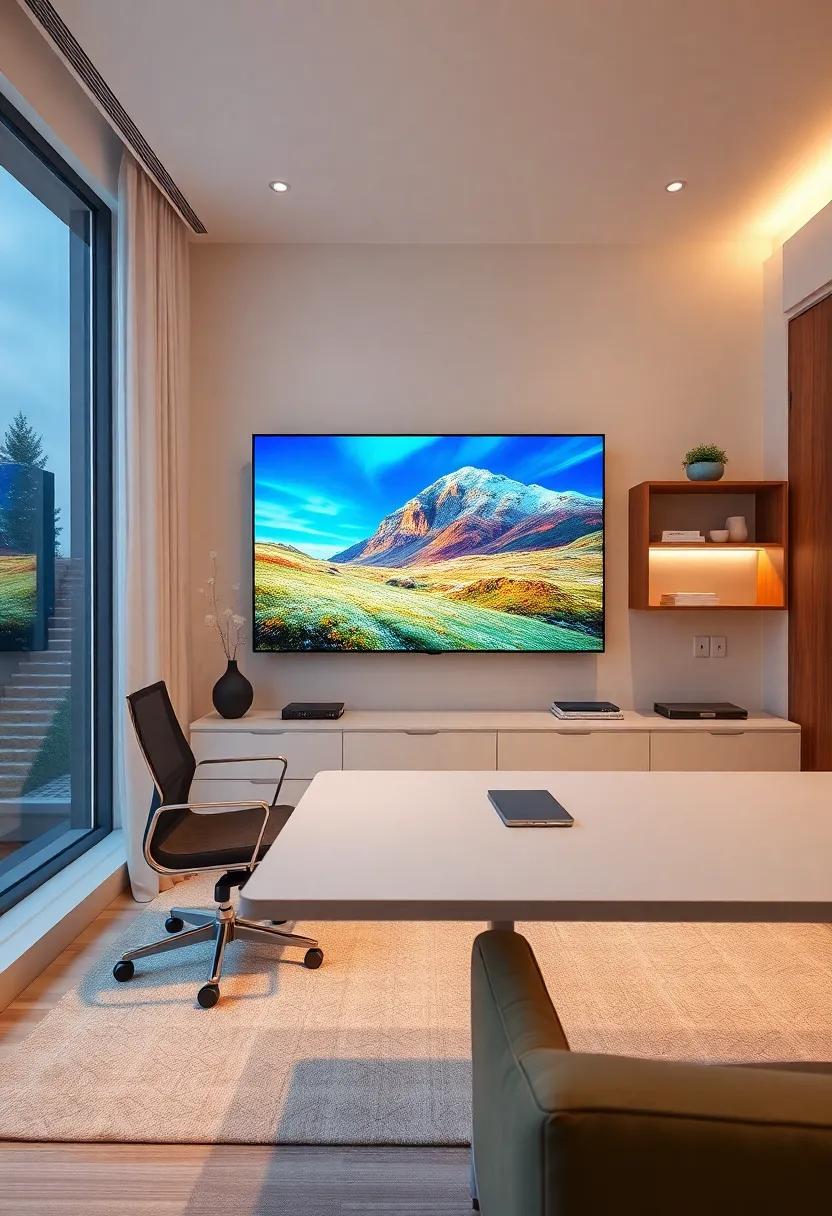 Seamless integration of Technology into Your home⁣ Office Design