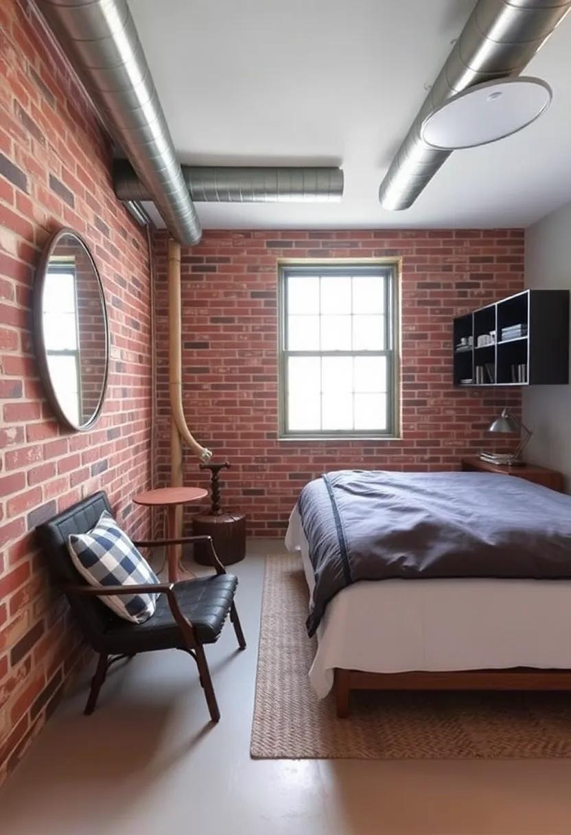 Wall Treatments: Exposed ⁤Brick and Metal Accents for Character