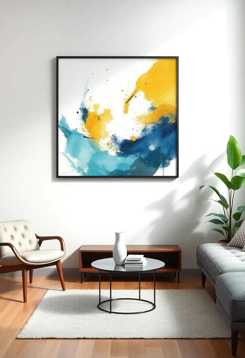 11) Integrate Art: hang a striking piece of art to draw the eye upward and create ⁣a​ focal point ⁤that ⁢distracts from the room’s size