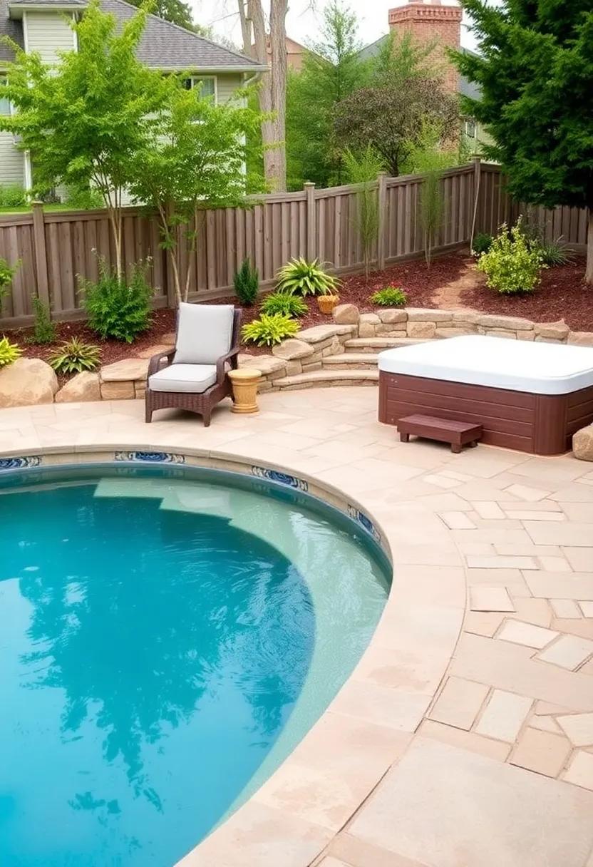 22) Add a Splash Pool or Hot Tub: Transform your backyard into a resort-like oasis with a splash pool or a cozy hot tub for relaxation