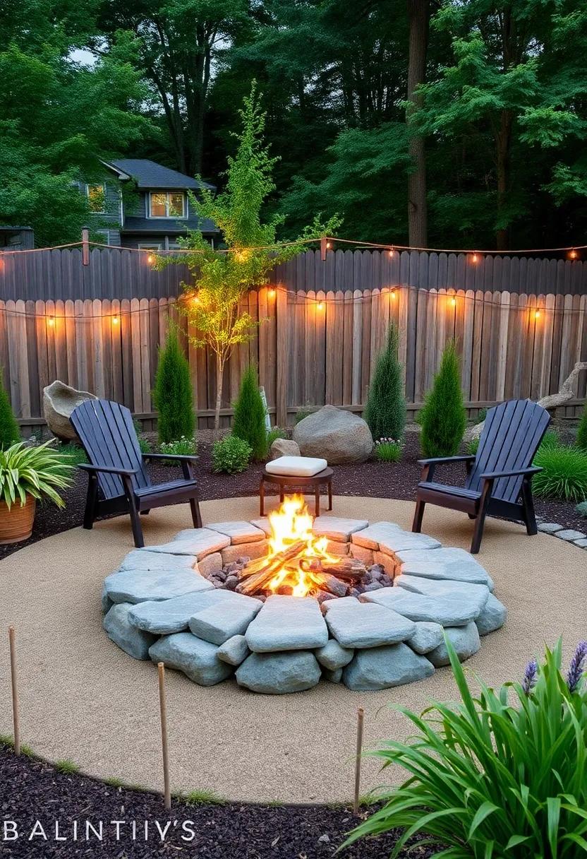 2) build a Fire Pit: A cozy fire pit can serve as the perfect gathering spot for friends and family, enhancing warmth and ambiance