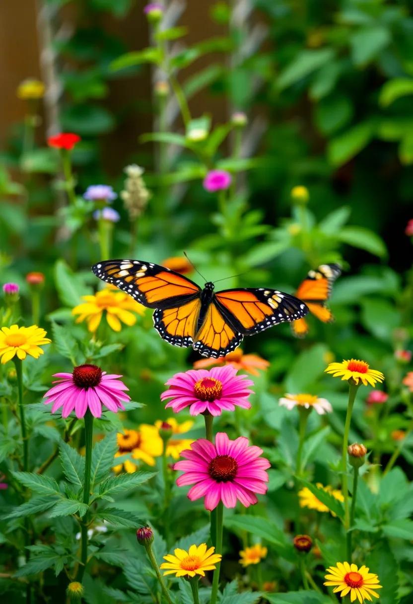 8) plant a Butterfly Garden: attract beautiful butterflies by planting native flowers and shrubs, creating a lively and colorful environment