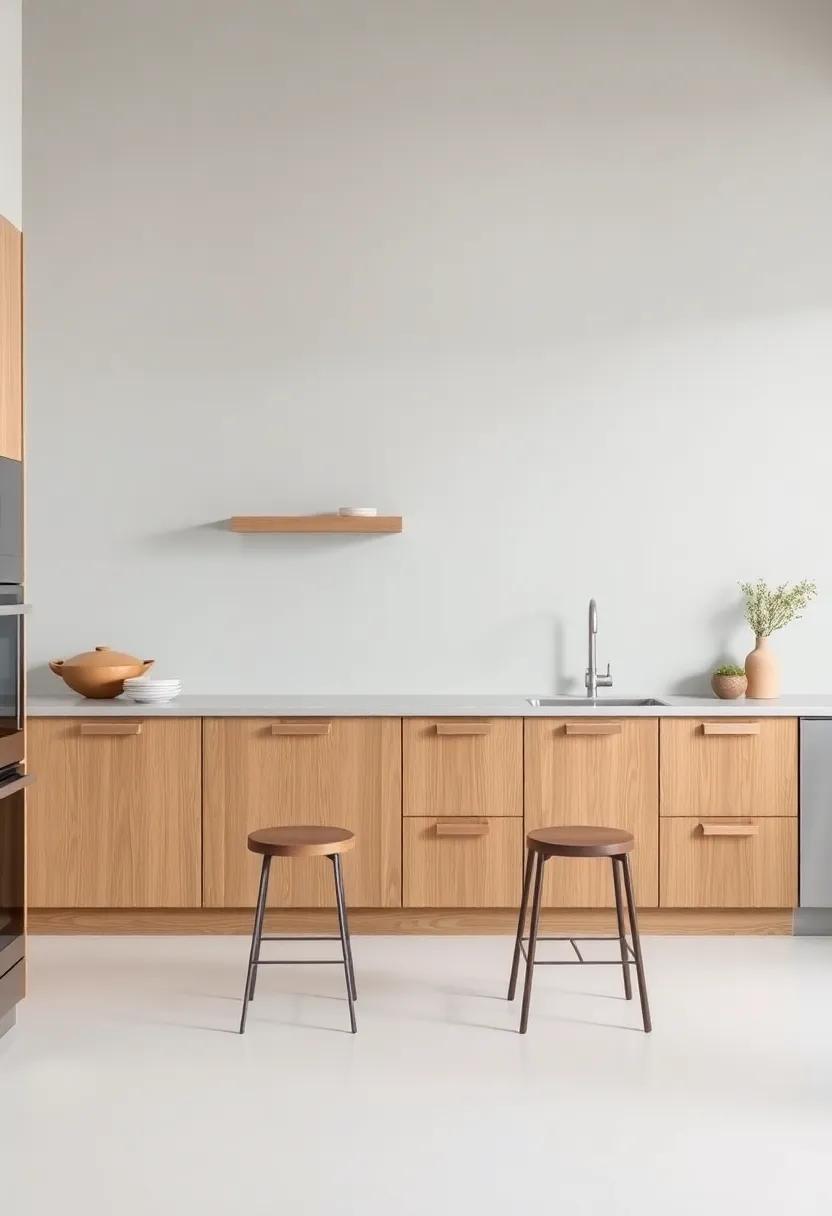 Lighting Considerations to Perfectly Match Gray Walls ⁣and Oak​ Cabinets