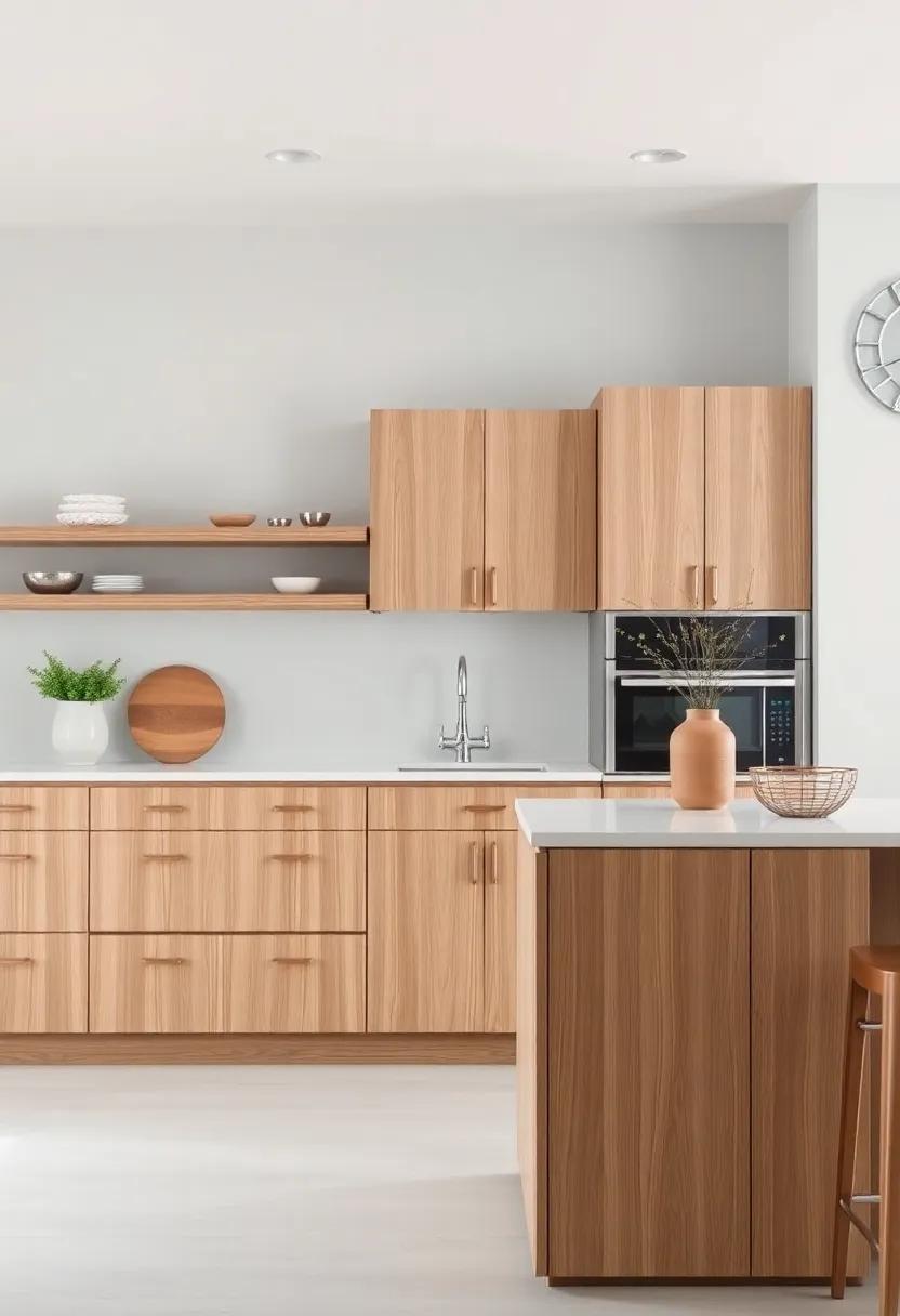 Balance in design: Pairing ‌Light‌ Gray Walls ⁤with Rich Oak Features