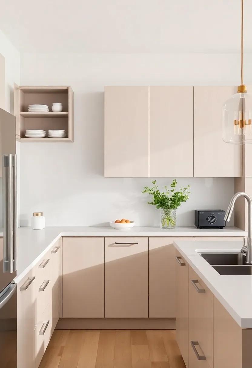 Incorporating Trends: Light Taupe Cabinets Among Modern Styles