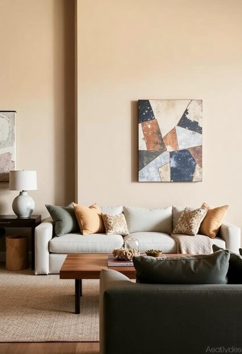 15) Textured Stone Accents: Utilize stone or quartz elements in your decor to evoke a connection with‍ nature