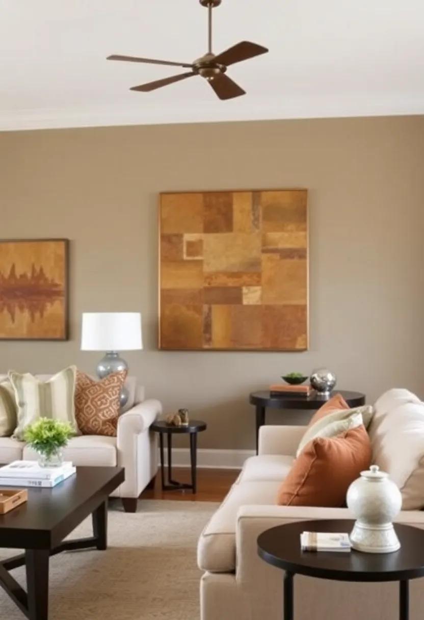 2) Olive Green Accents: Incorporate olive green throw pillows or a plush area rug⁤ to bring a touch of nature indoors