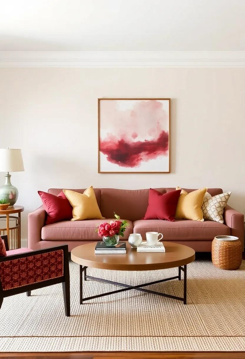 17) Ocean Blue Accents: Add oceanic blues in artwork or cushions to bring a refreshing contrast to earthy tones