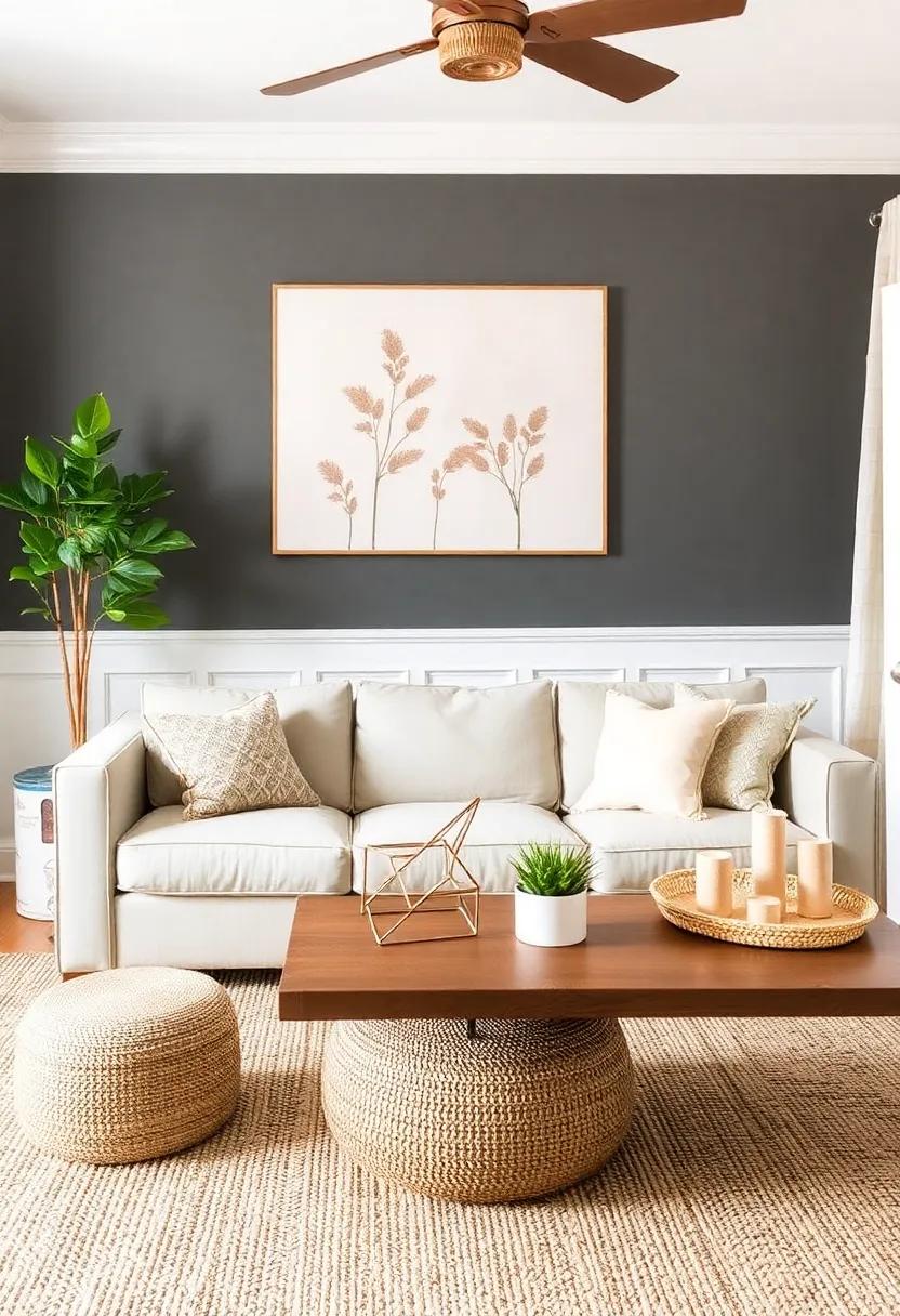 8) Natural Fiber Rugs: Opt for ‌jute or sisal ‍rugs for texture ⁢and‍ an organic feel that complements earthy hues