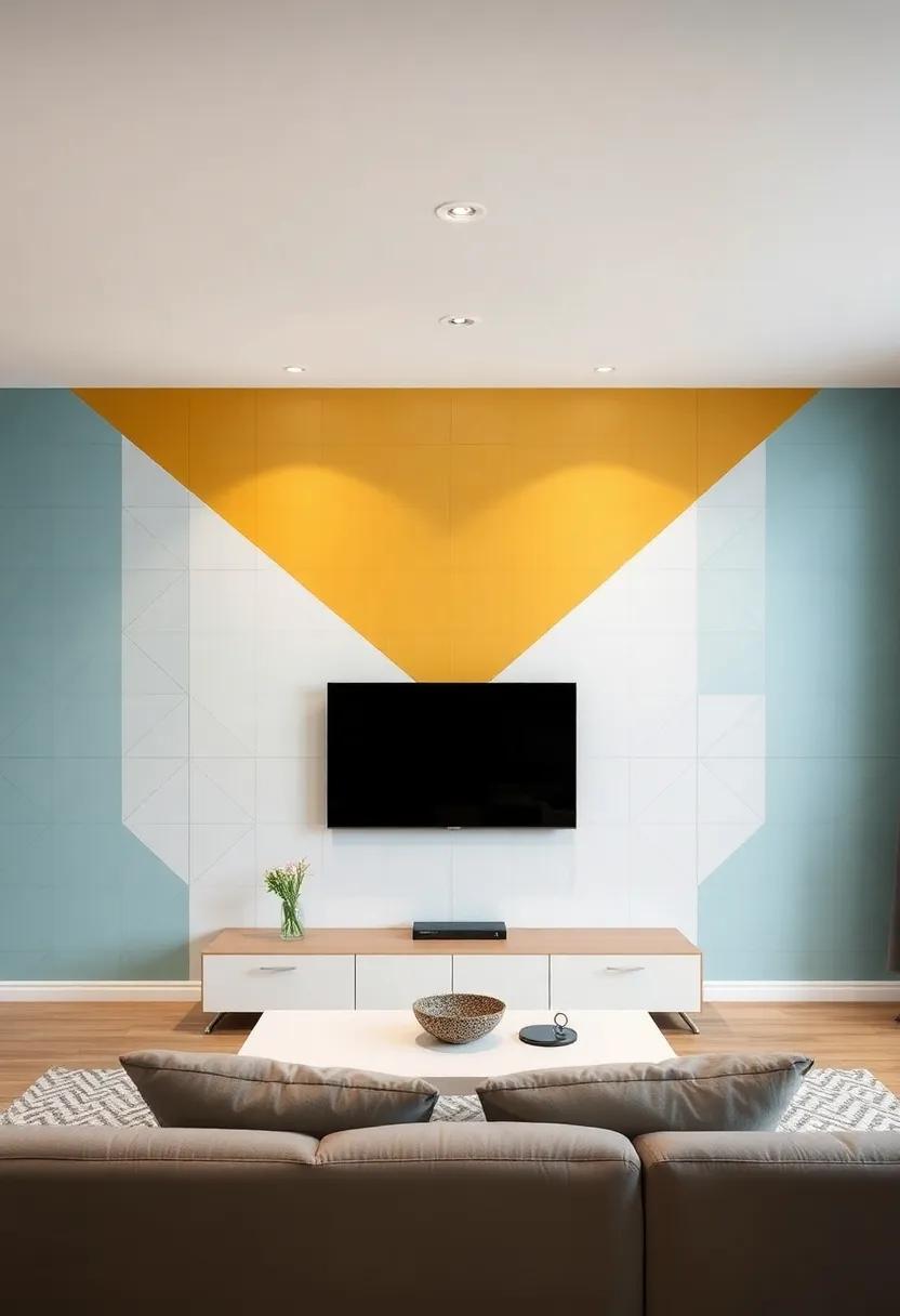 Creative ‌DIY Ideas to Personalize Your Geometric TV Wall⁤ Design