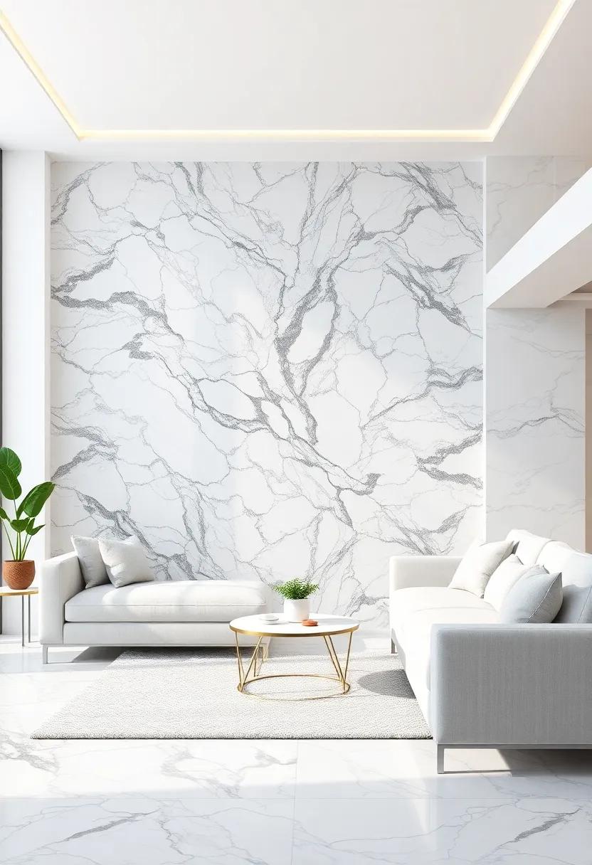 Exploring the Versatility of Marble Effect Wallpaper in Modern Interiors