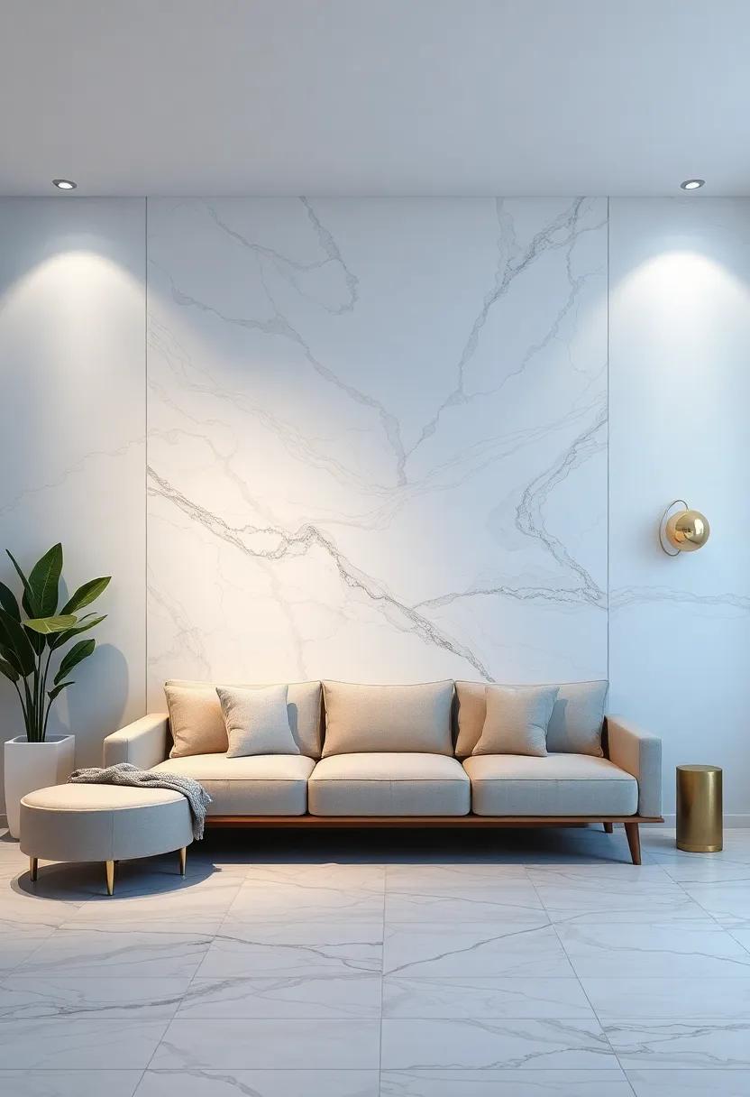 Making⁣ a Statement​ Wall: Choosing the Right Marble⁤ Effect Design